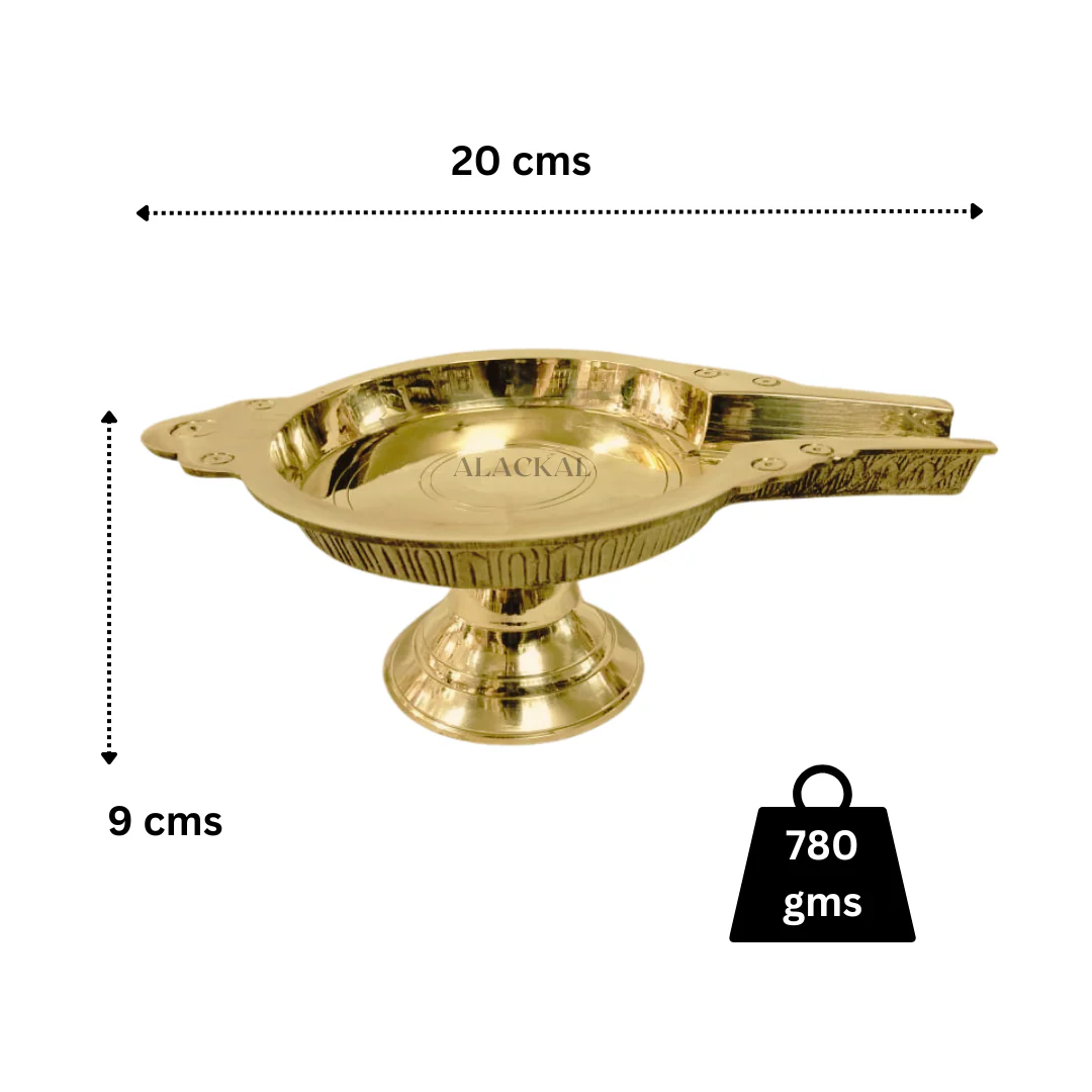 BRASS ABHISHAKA STAND | ABHISHAKA PATHRA - Image 14