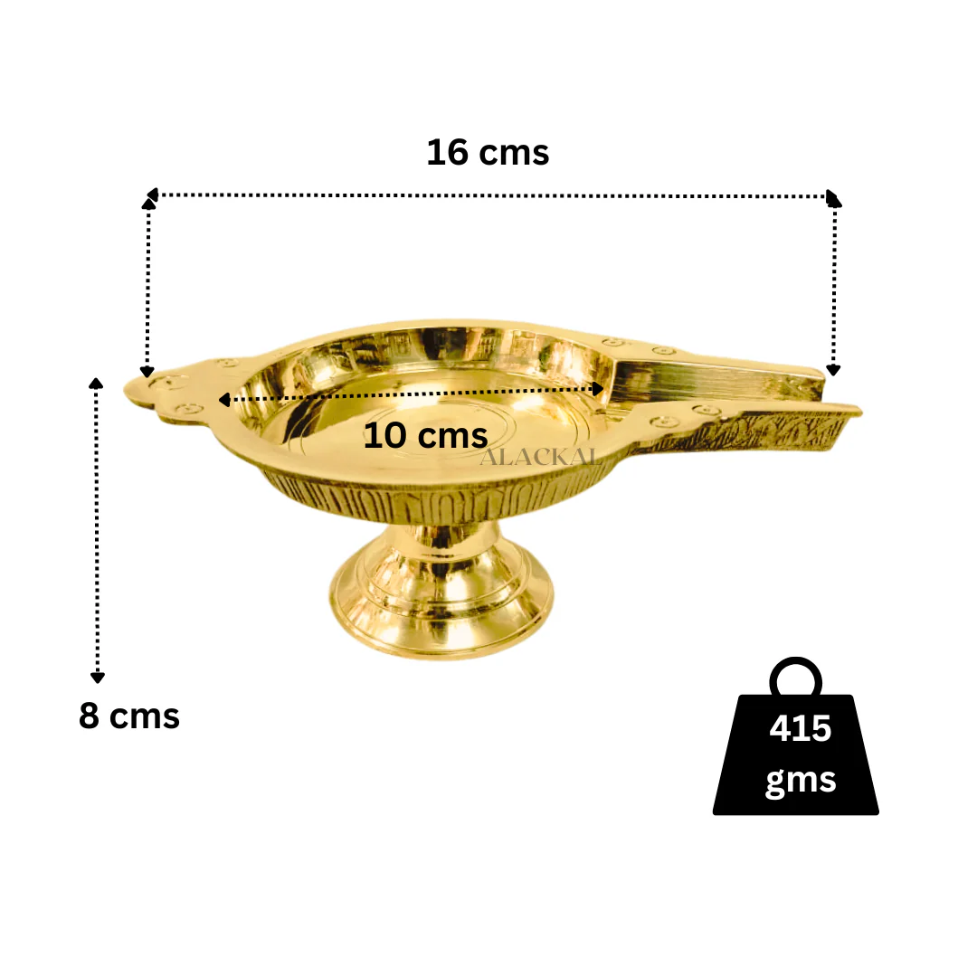BRASS ABHISHAKA STAND | ABHISHAKA PATHRA - Image 16