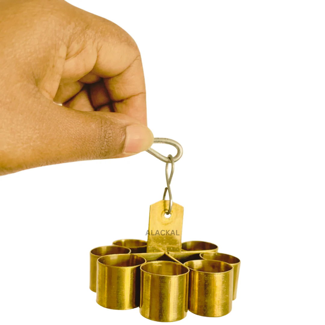 BRASS ACHAPPAM MAKER WITH STEEL HANDLE - Image 5