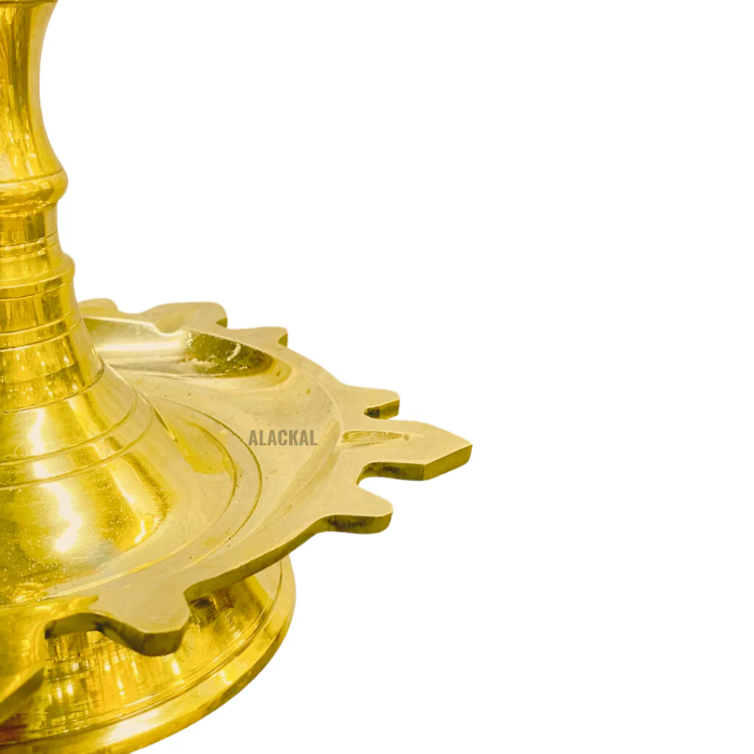 BRASS ANNAPAKSHI VILAKKU - PEACOCK HEADED OIL LAMP - Image 5