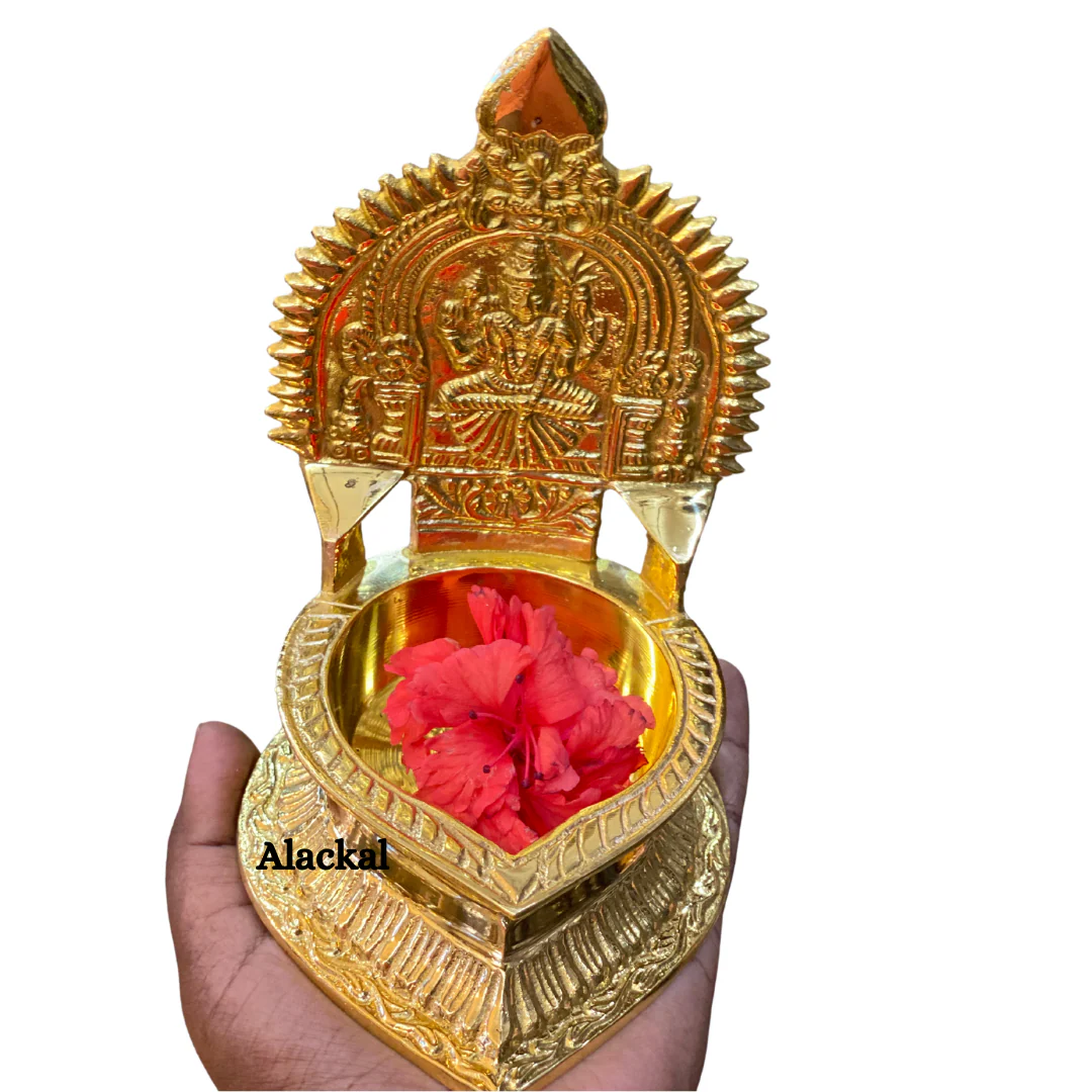 BRASS KAMAKSHI AMMAN LAMP | KAMATCHI VILAKKU - Image 8