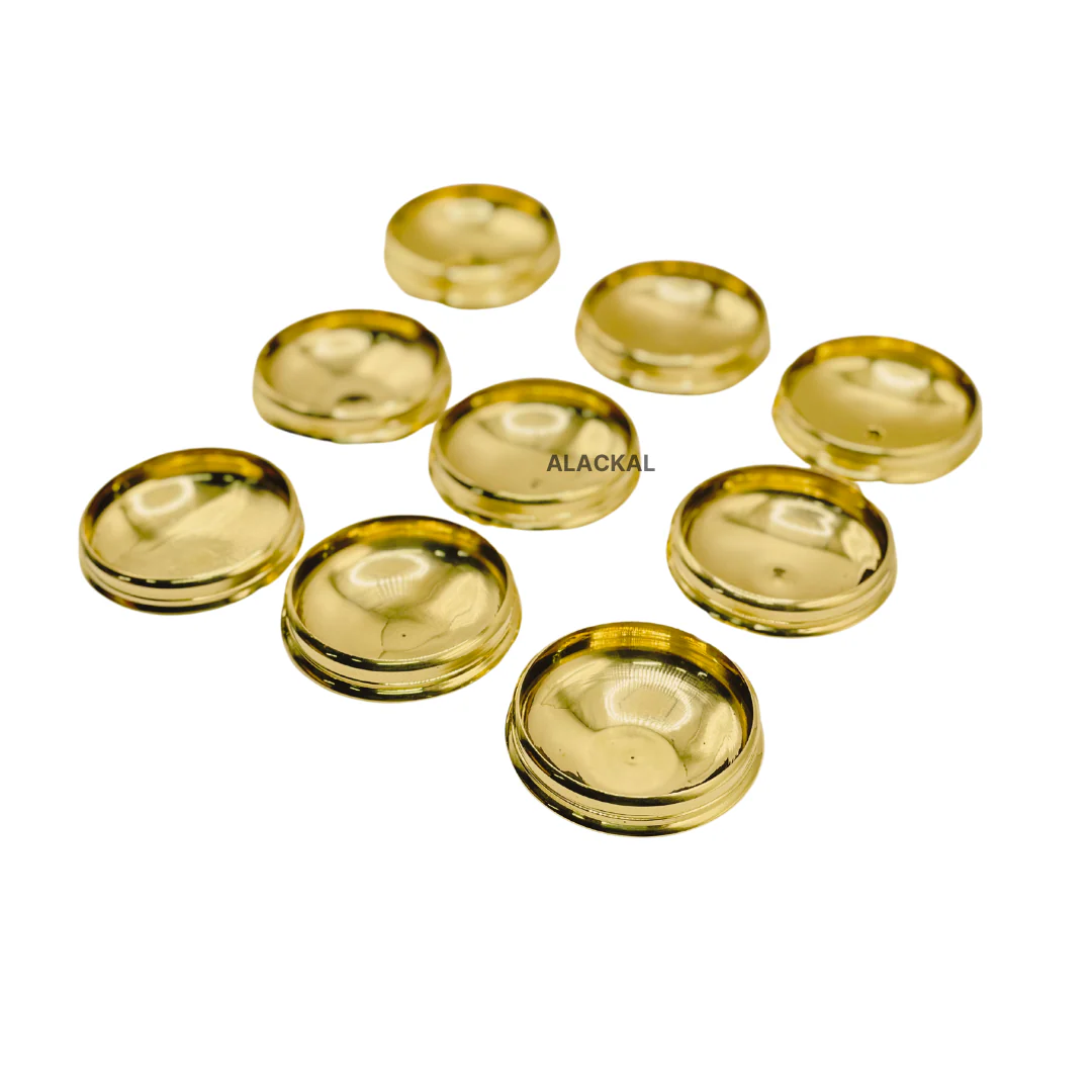 SMALL BRASS URULI 9 PIECES | RETURN GIFT | SERVING URULI - Image 3