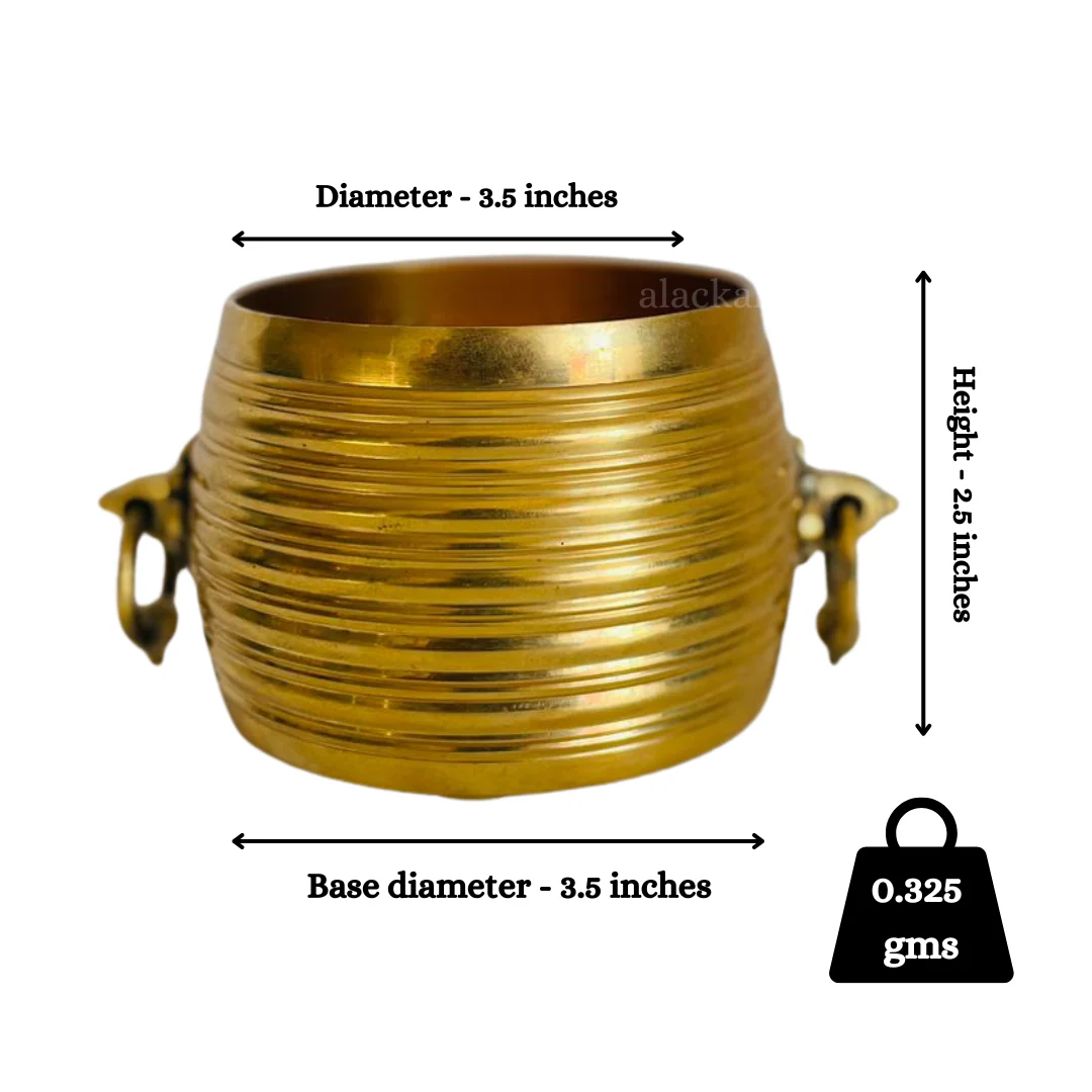 TRADITIONAL BRASS SOLID CHANGAZHI | MEASURING VESEL - Image 7